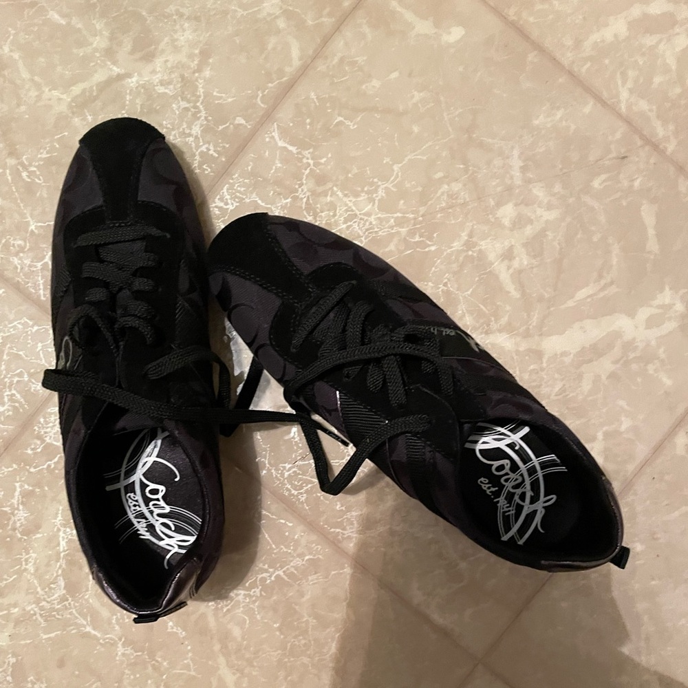 Coach tie up shoes